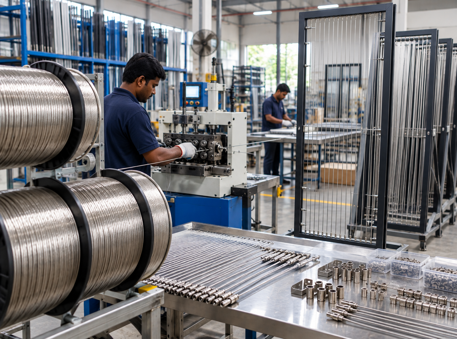 High precision manufacturing of invisible grills